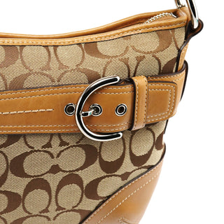 Coach 7077 Beige Signature Soho Shoulder Bag