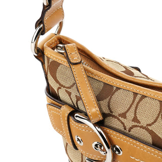 Coach 7077 Beige Signature Soho Shoulder Bag