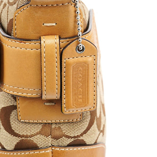 Coach 7077 Beige Signature Soho Shoulder Bag
