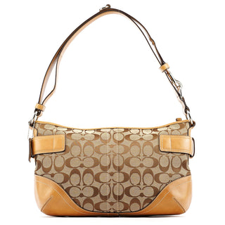 Coach 7077 Beige Signature Soho Shoulder Bag