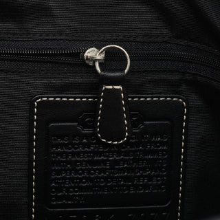 Coach 7077 Grey Black Signature 2-Way Shoulder Bag
