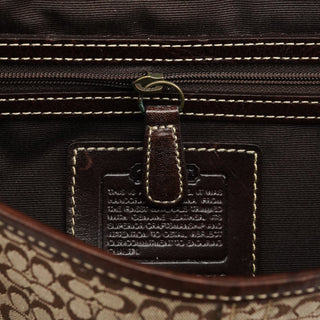 Coach 7078 Beige Brown Suede Soho Bag