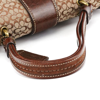 Coach 7078 Beige Brown Suede Soho Bag