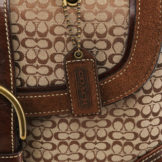 Coach 7078 Beige Brown Suede Soho Bag