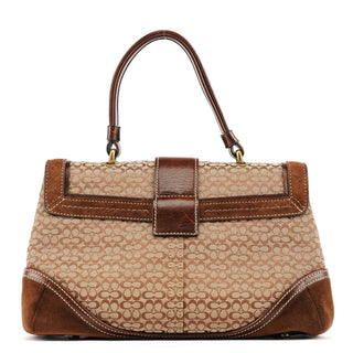 Coach 7078 Beige Brown Suede Soho Bag