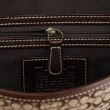 Coach 7078 Beige Brown Suede Soho Top Handle Bag