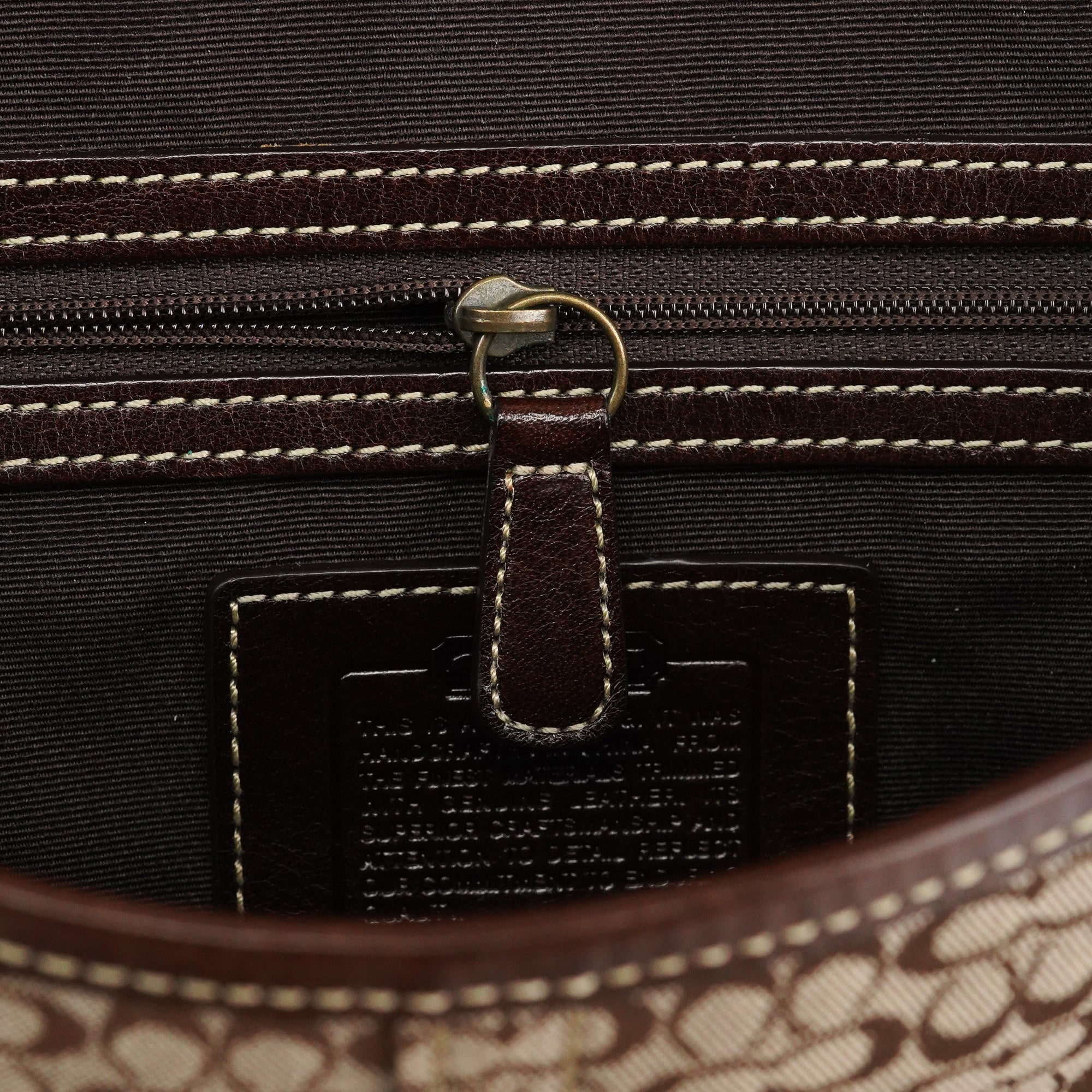 Coach 7078 Beige Brown Suede Soho Top Handle Bag