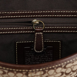 Coach 7078 Beige Brown Suede Soho Top Handle Bag