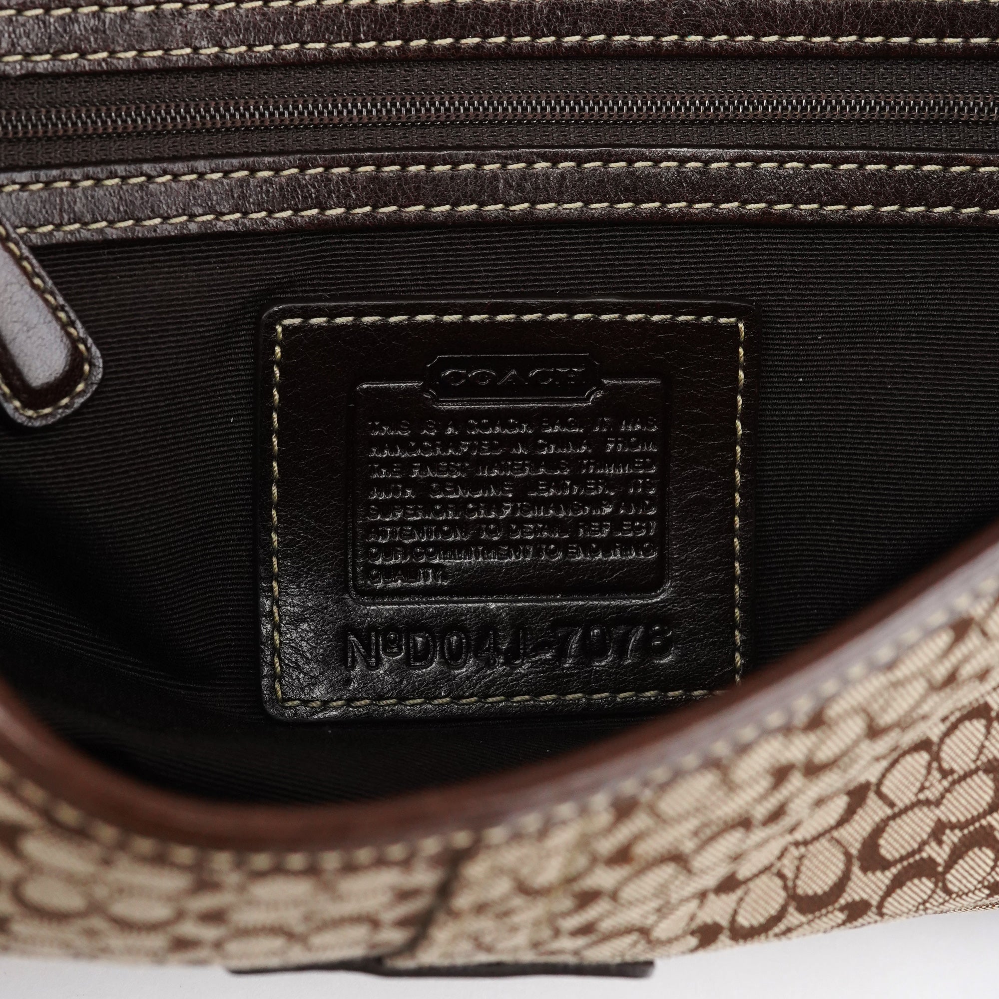 Coach 7078 Beige Brown Suede Soho Top Handle Bag