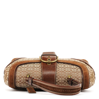 Coach 7078 Beige Brown Suede Soho Top Handle Bag