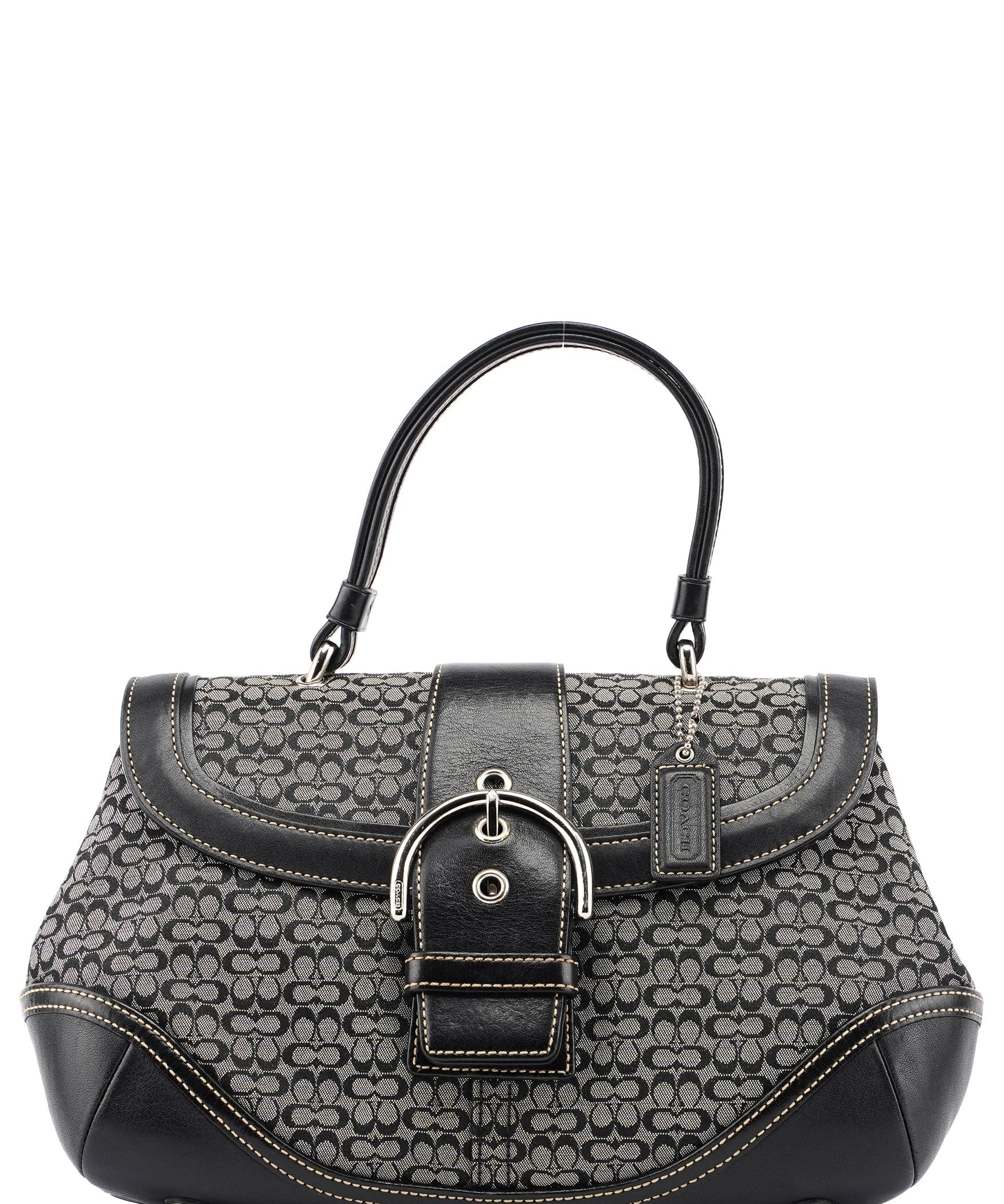 Coach 7078 Grey Signature C Soho Top Handle Bag