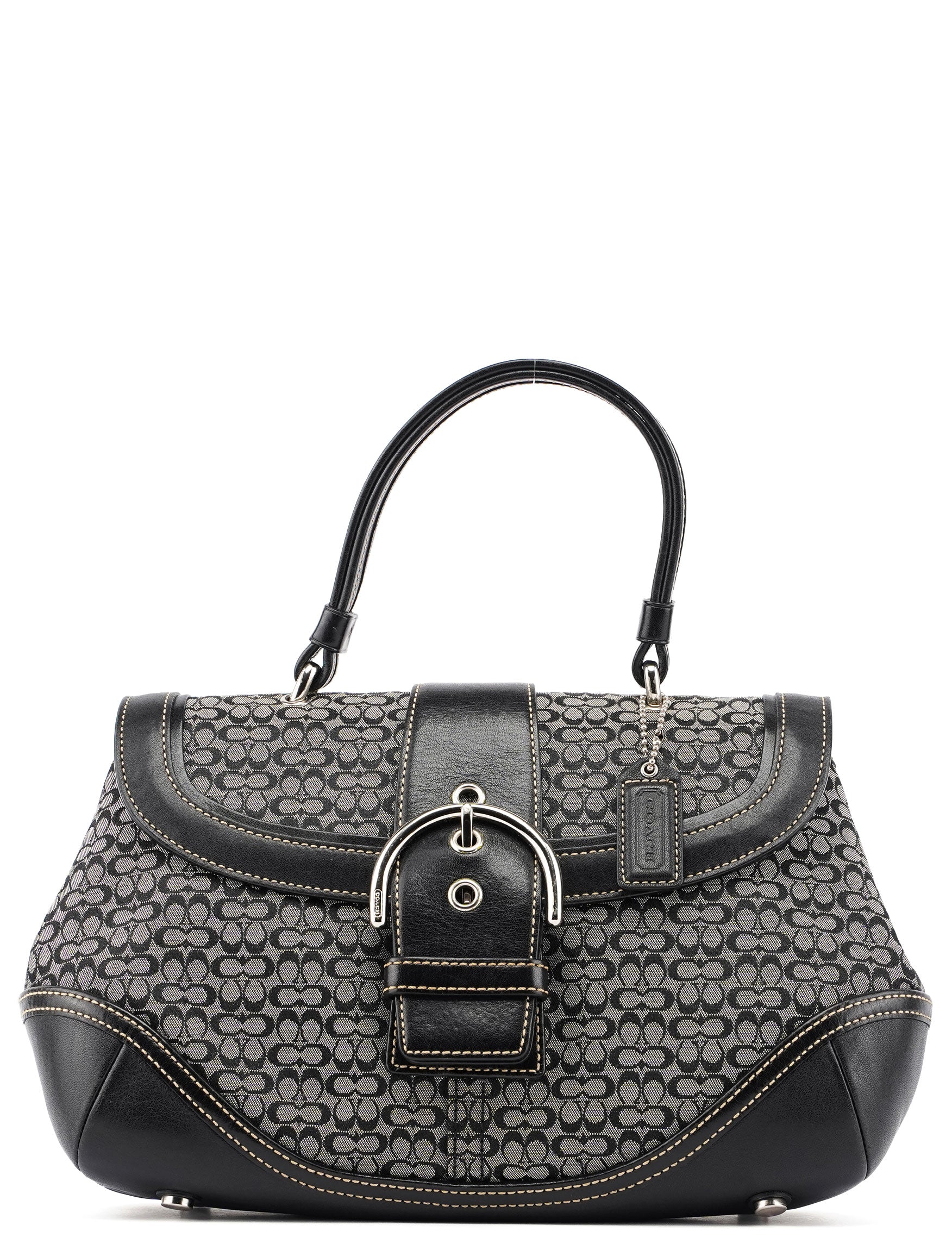 Coach 7078 Grey Signature C Soho Top Handle Bag