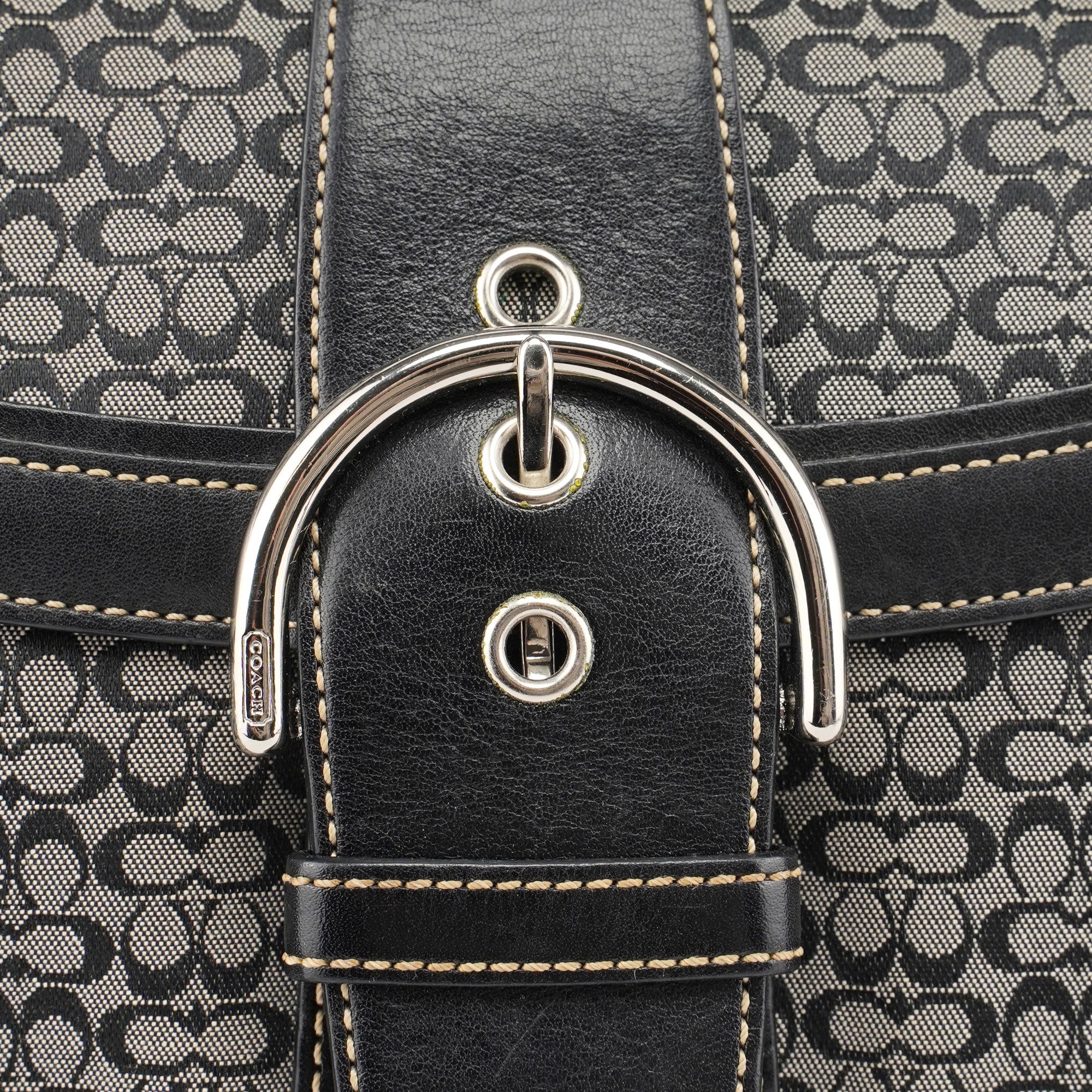 Coach 7078 Grey Signature C Soho Top Handle Bag