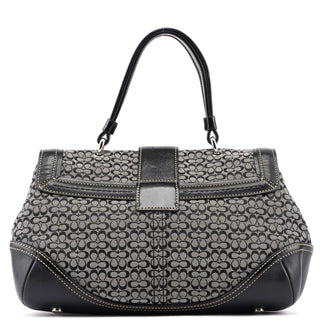 Coach 7078 Grey Signature C Soho Top Handle Bag