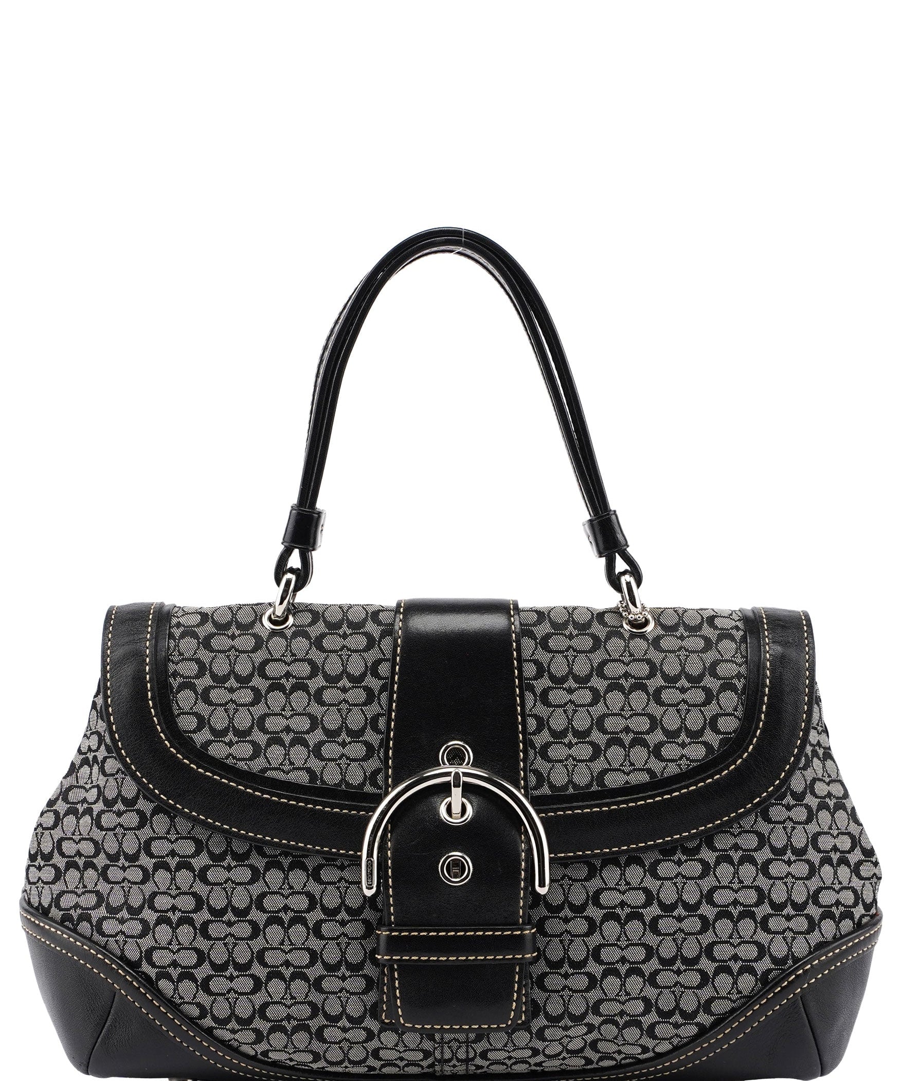 Coach 7078 Grey Signature C Soho Top Handle Bag