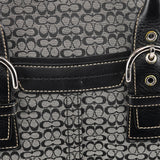 Coach 7080 Grey Black Signature Soho Tote Bag