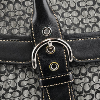 Coach 7080 Grey Black Signature Soho Tote Bag