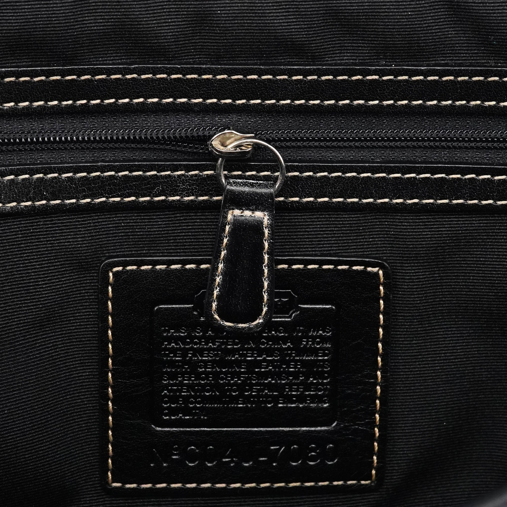Coach 7080 Grey Black Signature Soho Tote Bag