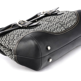 Coach 7080 Grey Black Signature Soho Tote Bag