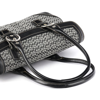 Coach 7080 Grey Black Signature Soho Tote Bag
