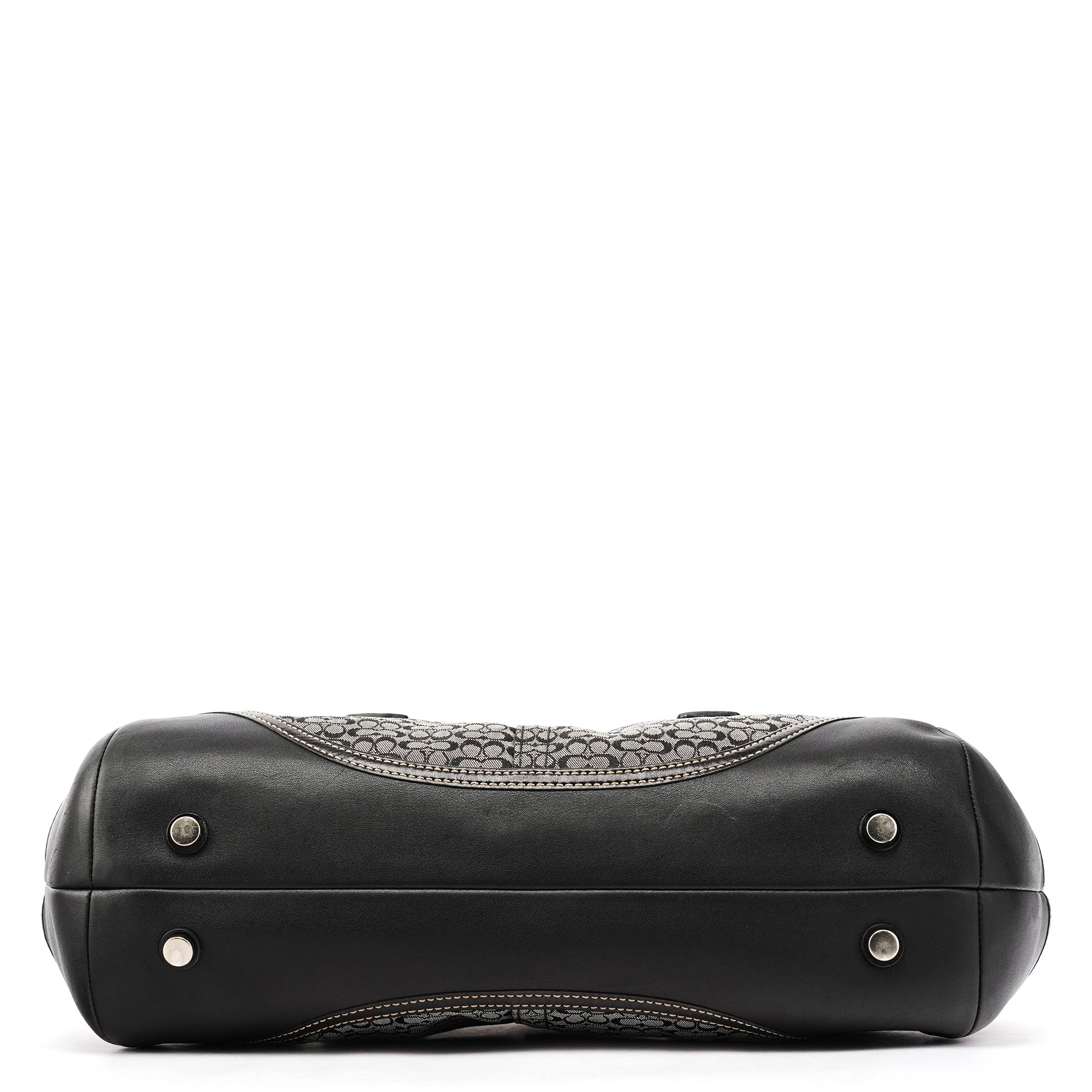 Coach 7080 Grey Black Signature Soho Tote Bag