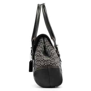 Coach 7080 Grey Black Signature Soho Tote Bag