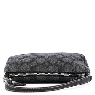 Coach 7720 Grey Wool Demi Shoulder Bag