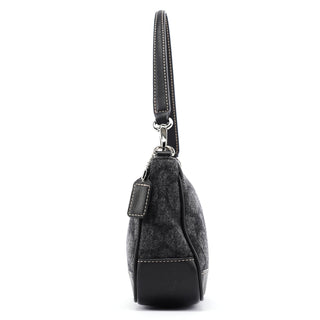 Coach 7720 Grey Wool Demi Shoulder Bag