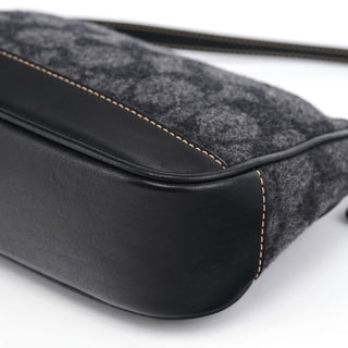 Coach 7720 Grey Wool Demi Shoulder Bag