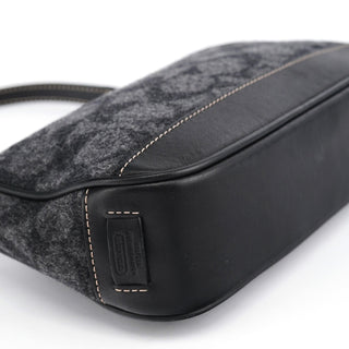 Coach 7720 Grey Wool Demi Shoulder Bag