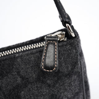 Coach 7720 Grey Wool Demi Shoulder Bag