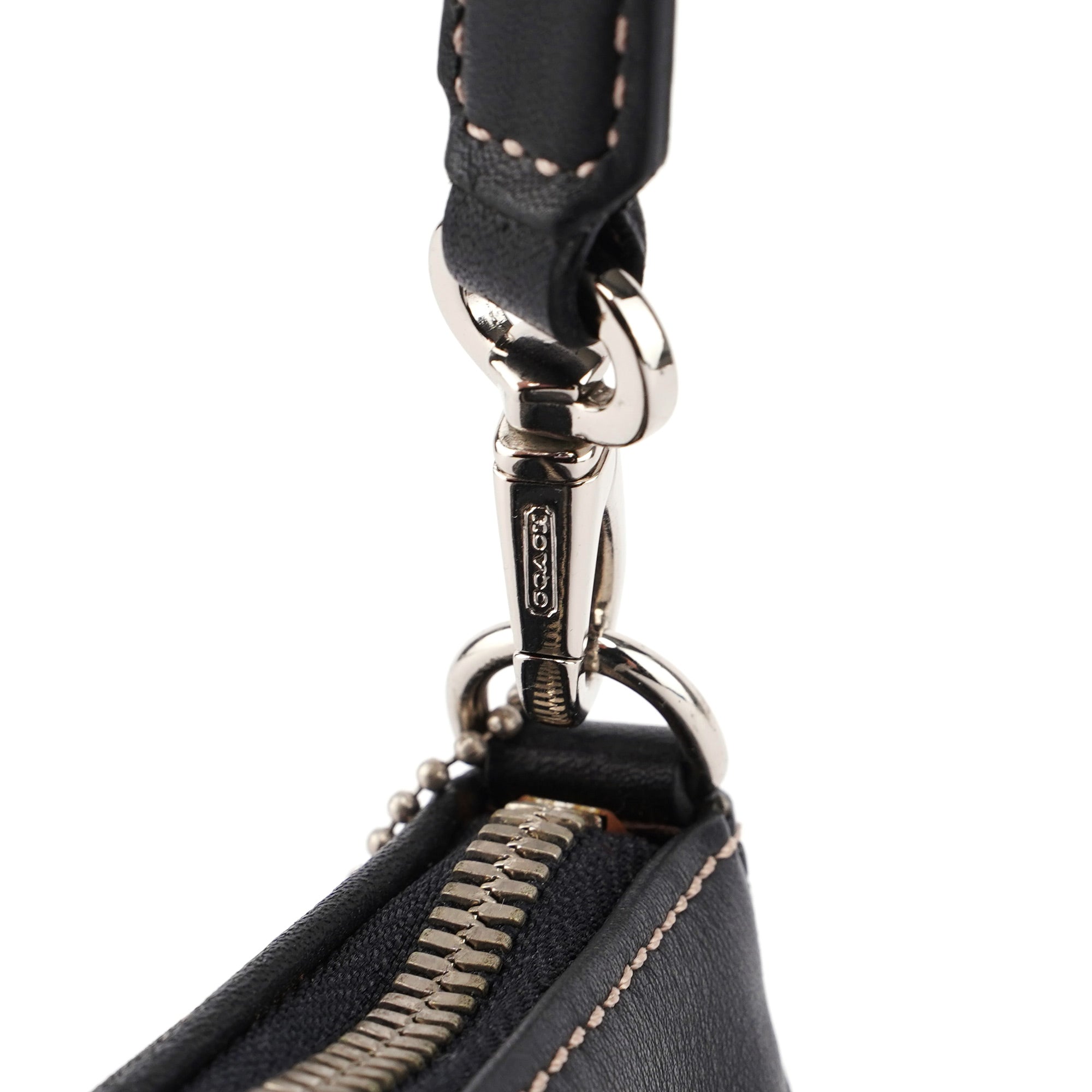 Coach 7785 Black Leather Signature Demi Bag