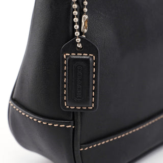 Coach 7785 Black Leather Signature Demi Shoulder Bag