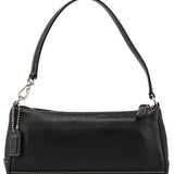Coach 7785 Black Leather Signature Demi Shoulder Bag