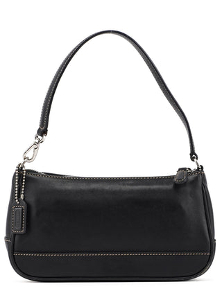 Coach 7785 Black Leather Signature Demi Shoulder Bag