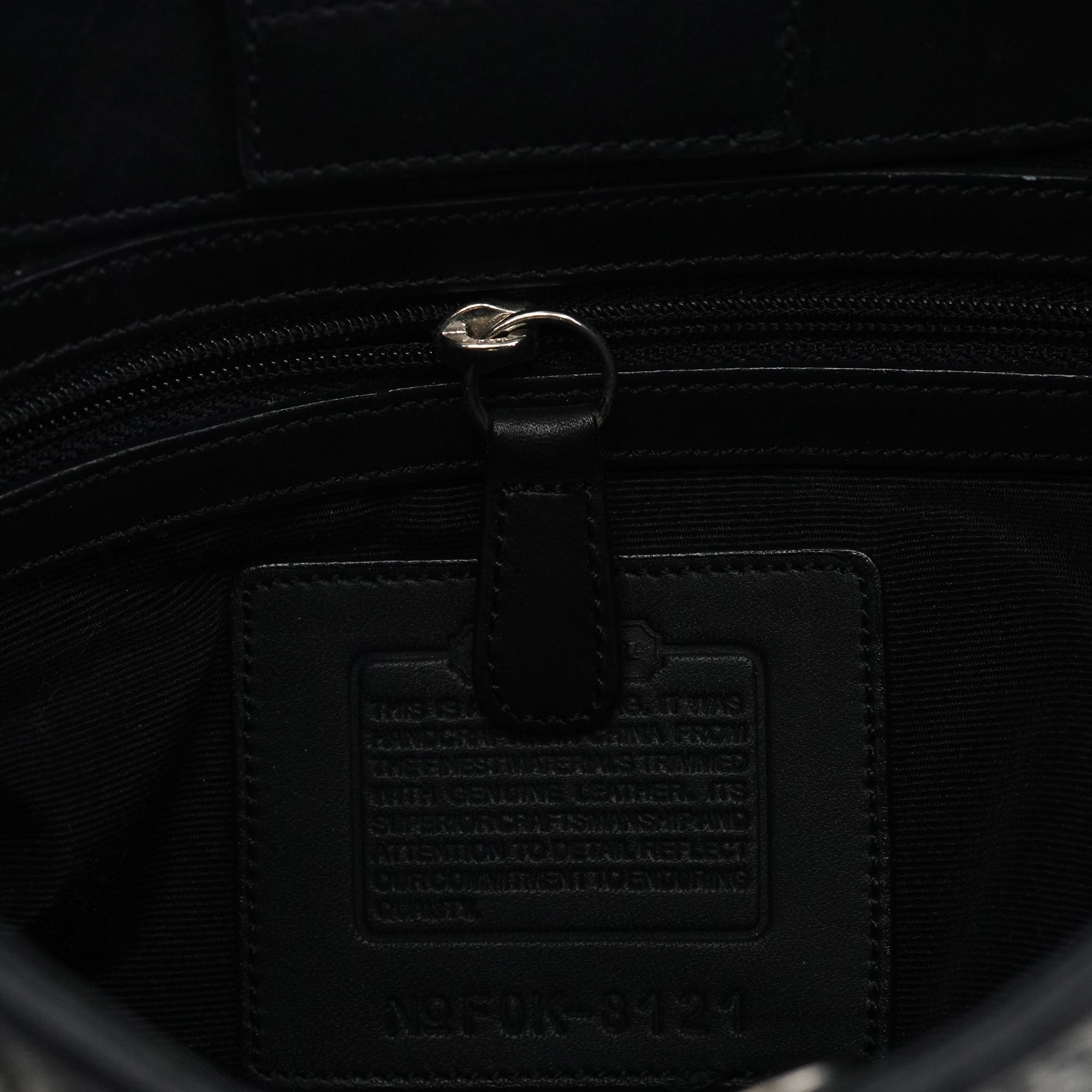 Coach 8121 Grey Herringbone Wool Shoulder Bag