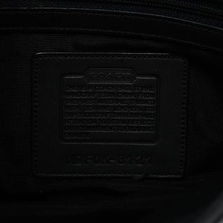 Coach 8121 Grey Herringbone Wool Shoulder Bag