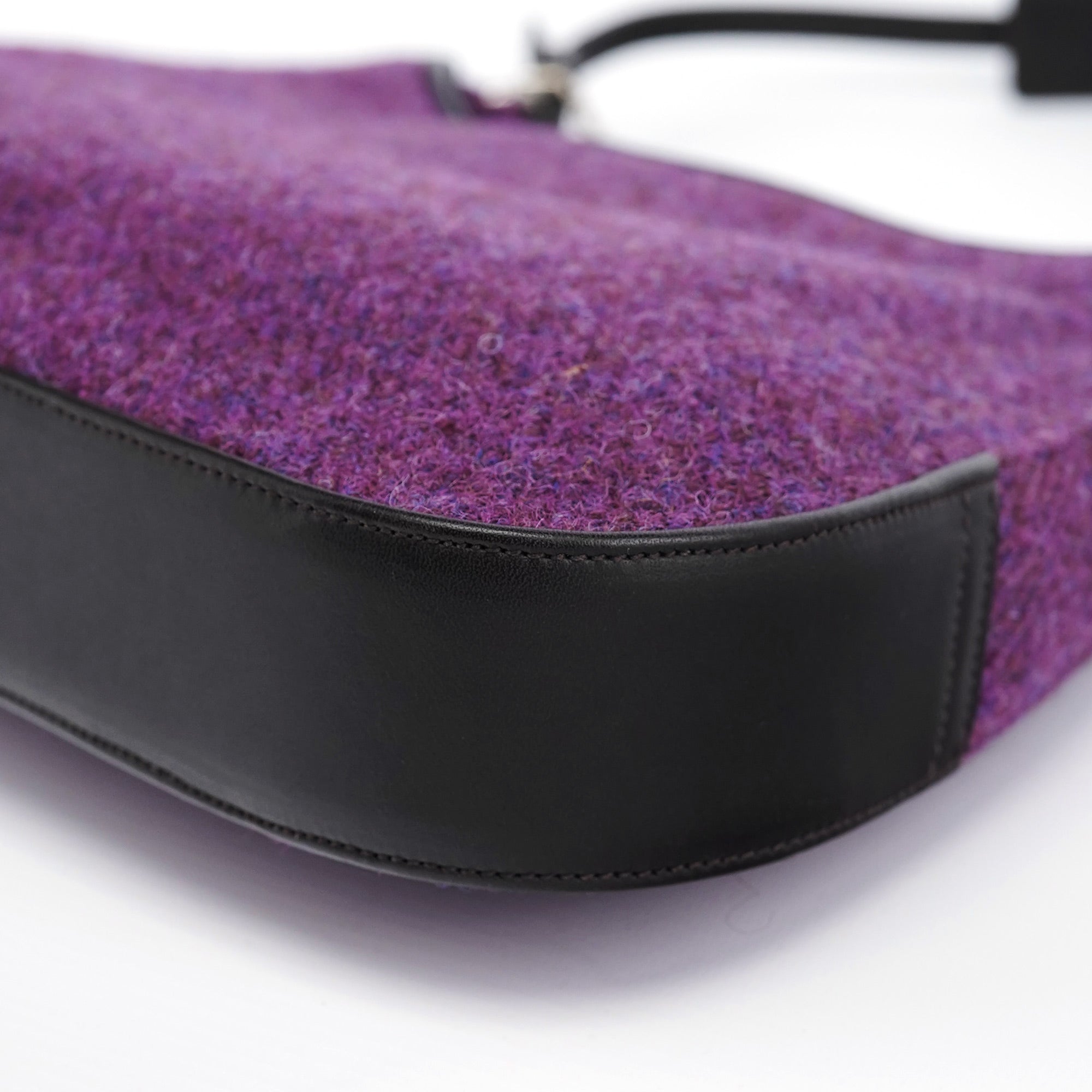 Coach 8125 Purple Wool Hobo Shoulder Bag