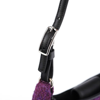 Coach 8125 Purple Wool Hobo Shoulder Bag