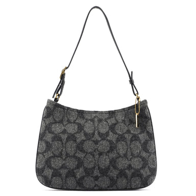 Coach 8307 Anthracite Wool Signature C Shoulder Bag