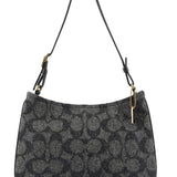 Coach 8307 Anthracite Wool Signature C Shoulder Bag