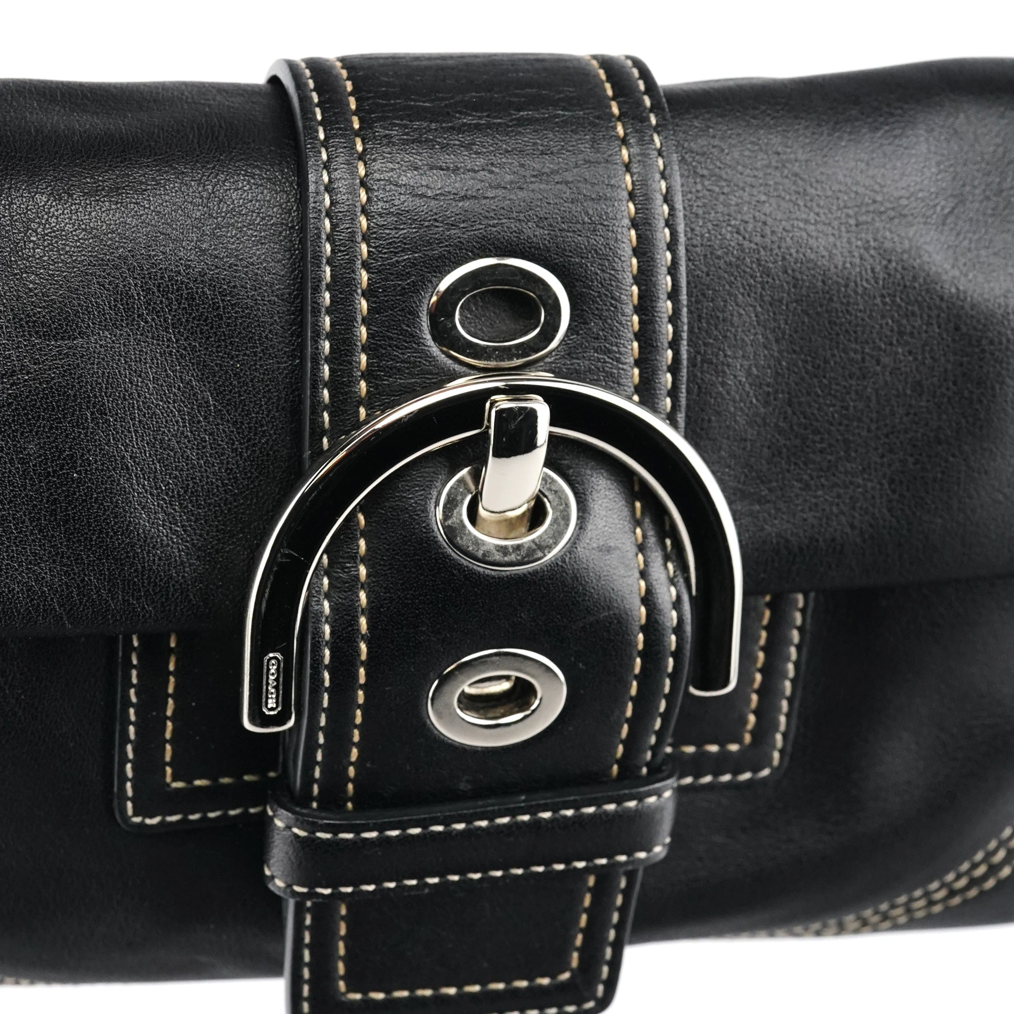 Coach 8A05 Black Leather Soho Shoulder Bag