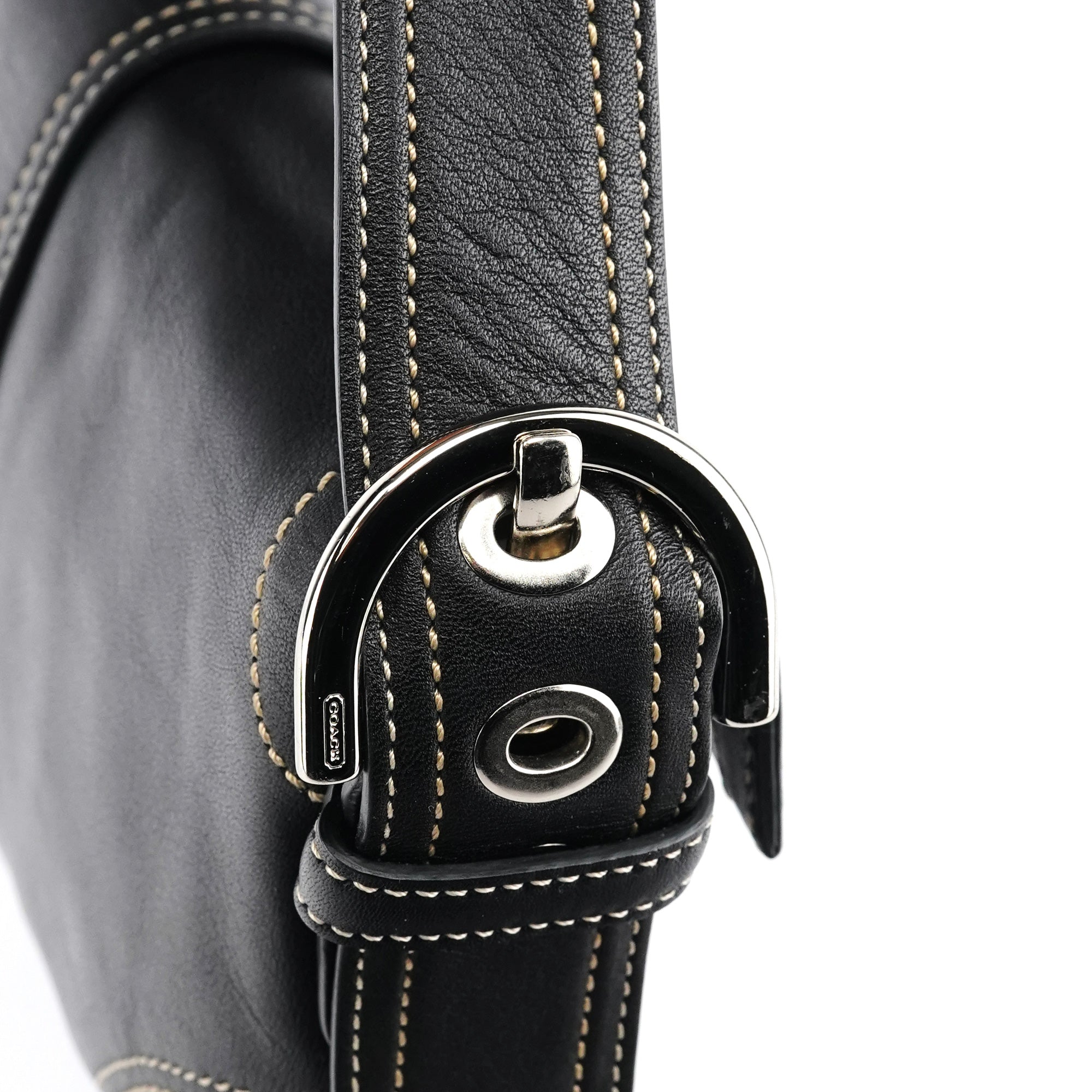 Coach 8A05 Black Leather Soho Shoulder Bag