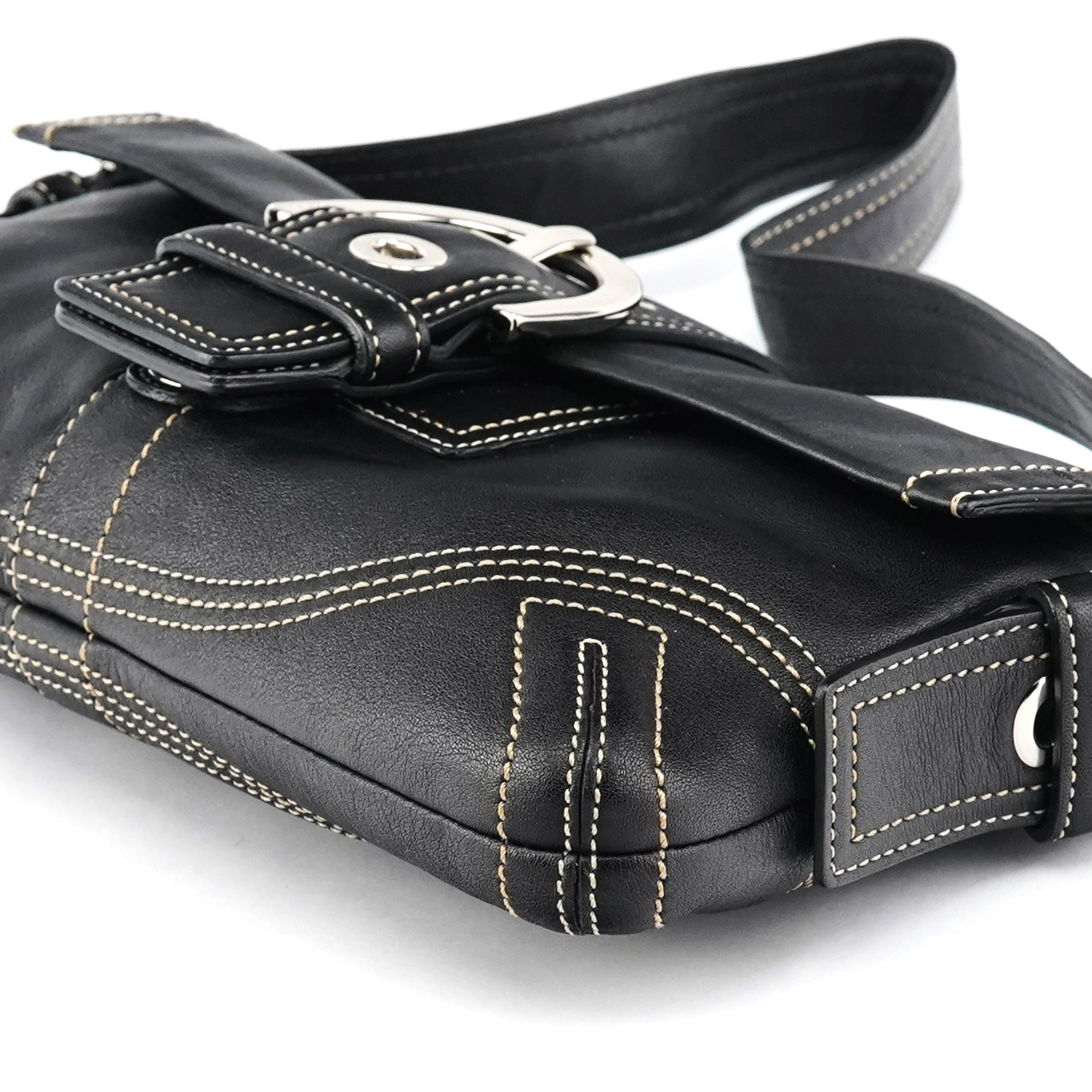 Coach 8A05 Black Leather Soho Shoulder Bag