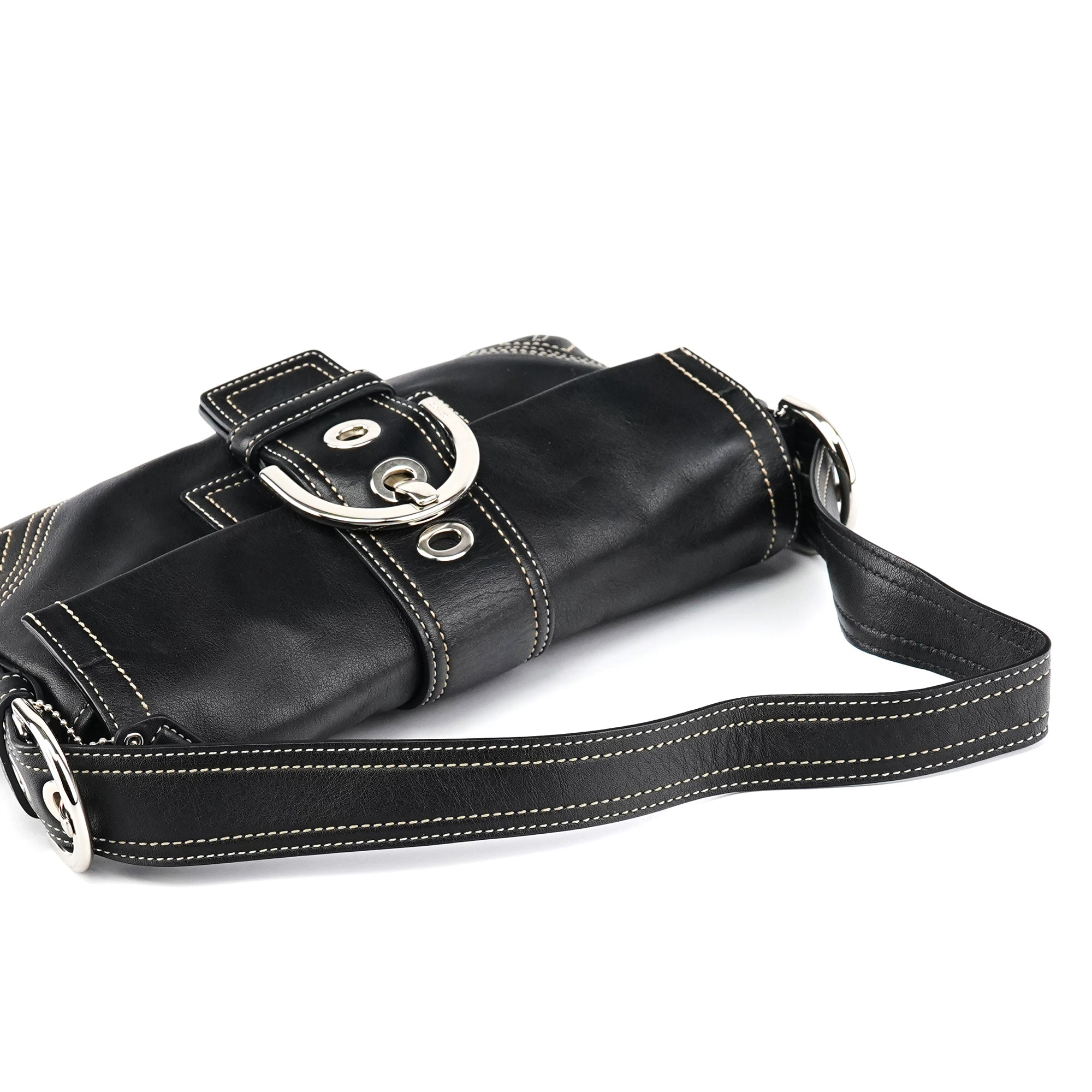 Coach 8A05 Black Leather Soho Shoulder Bag