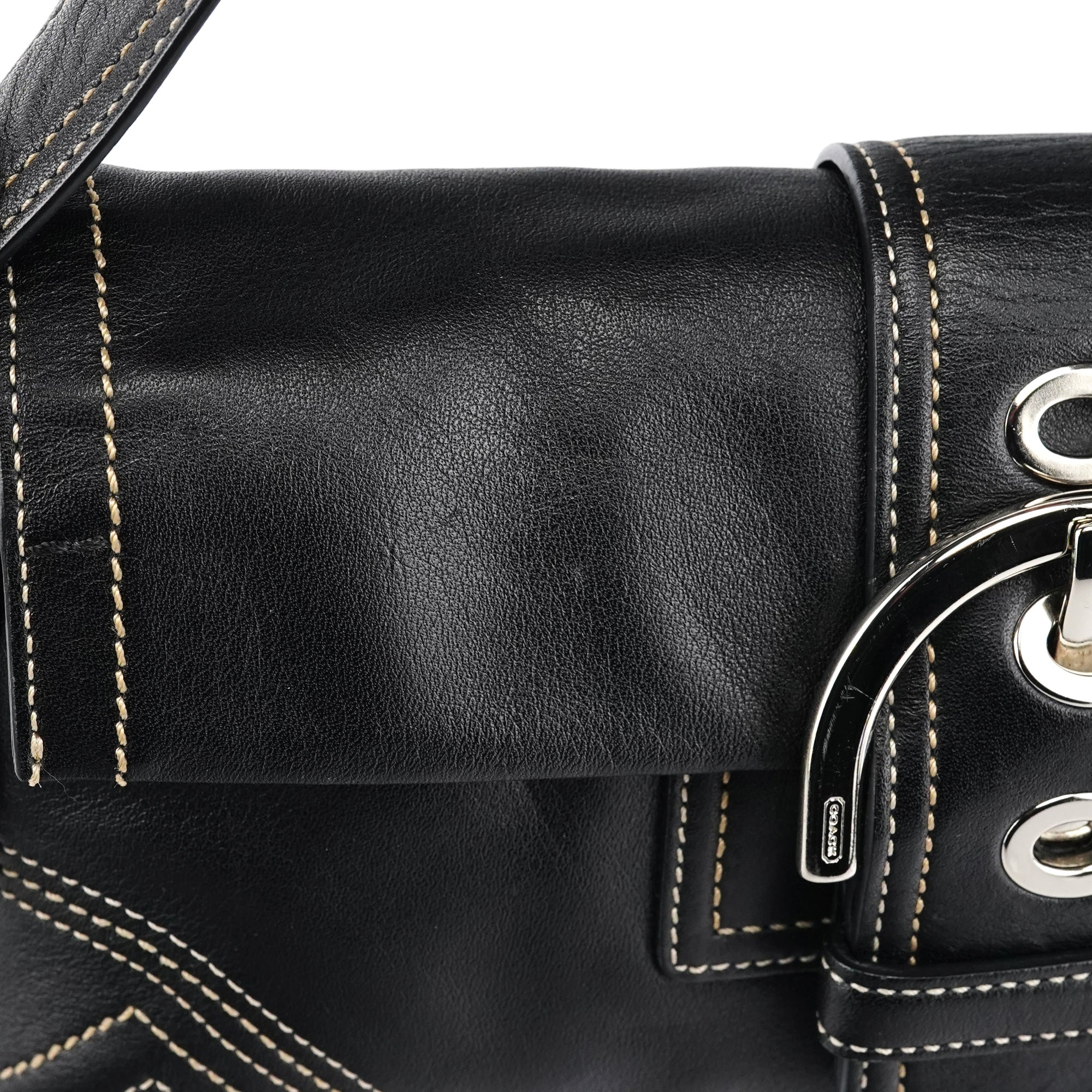 Coach 8A05 Black Leather Soho Shoulder Bag