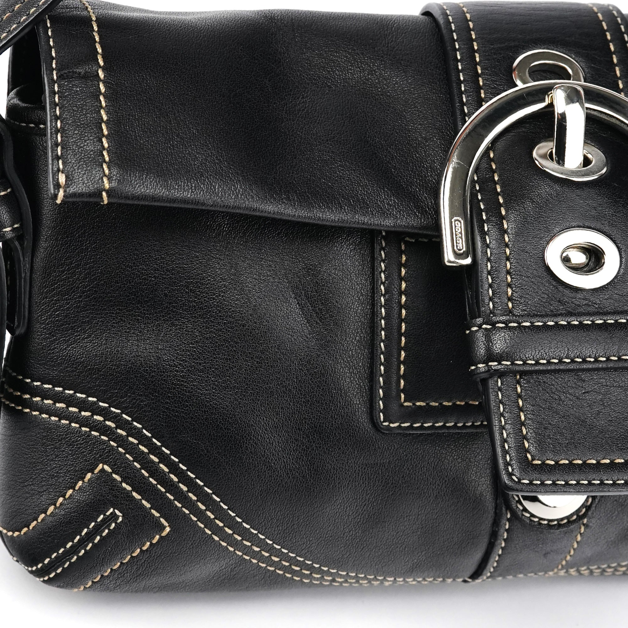 Coach 8A05 Black Leather Soho Shoulder Bag