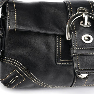 Coach 8A05 Black Leather Soho Shoulder Bag