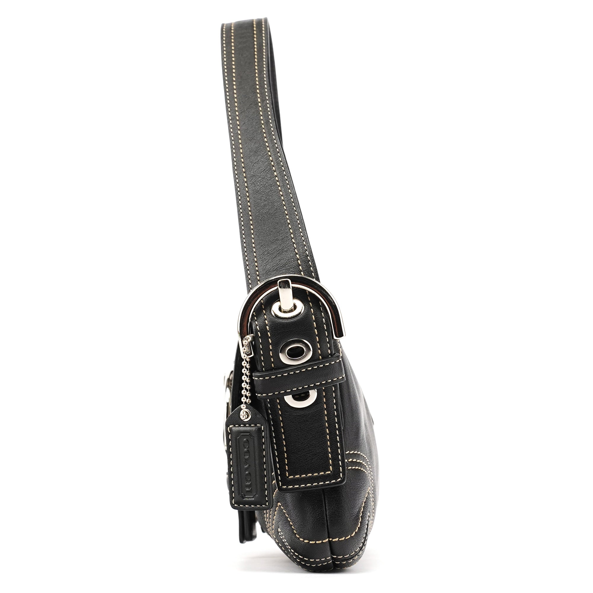 Coach 8A05 Black Leather Soho Shoulder Bag
