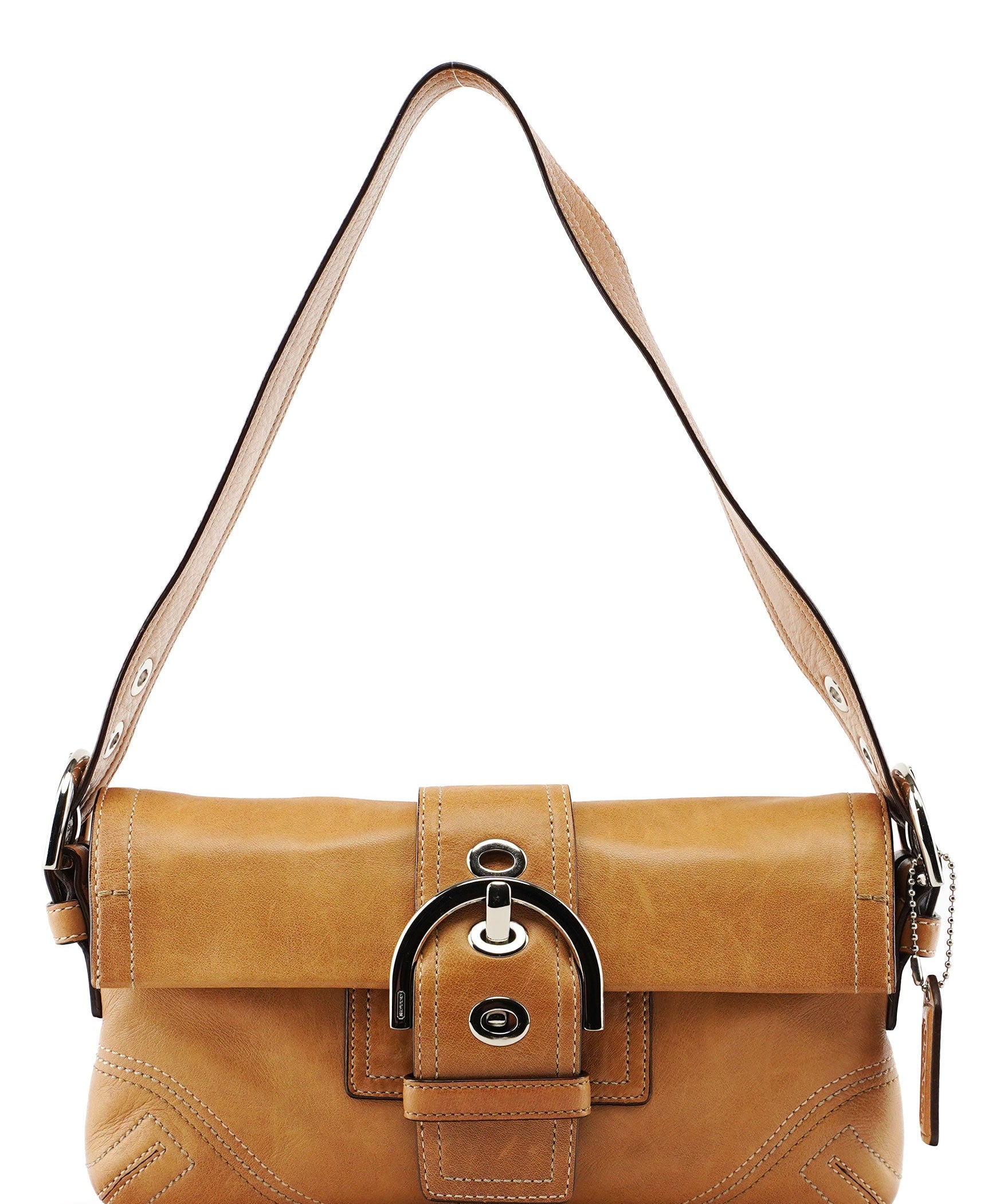 Coach 8A05 Camel Leather Soho Shoulder Bag
